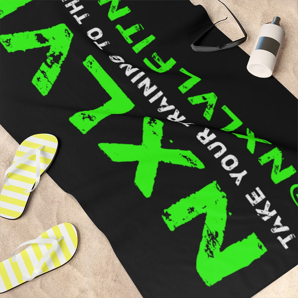 Thumbnail: NXLVL Green/Black Standard Towel, 30x60