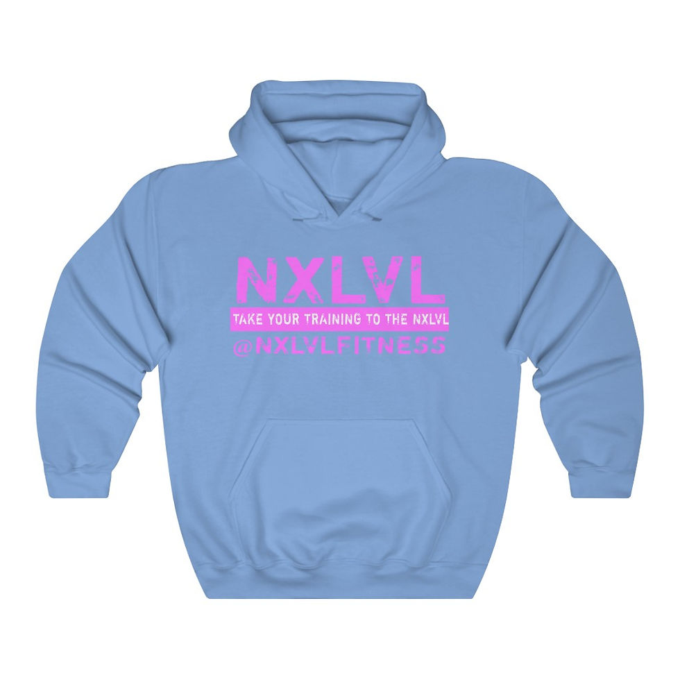Thumbnail: NXLVL Unisex Purple/Pink Heavy Blend™ Hooded Sweatshirt