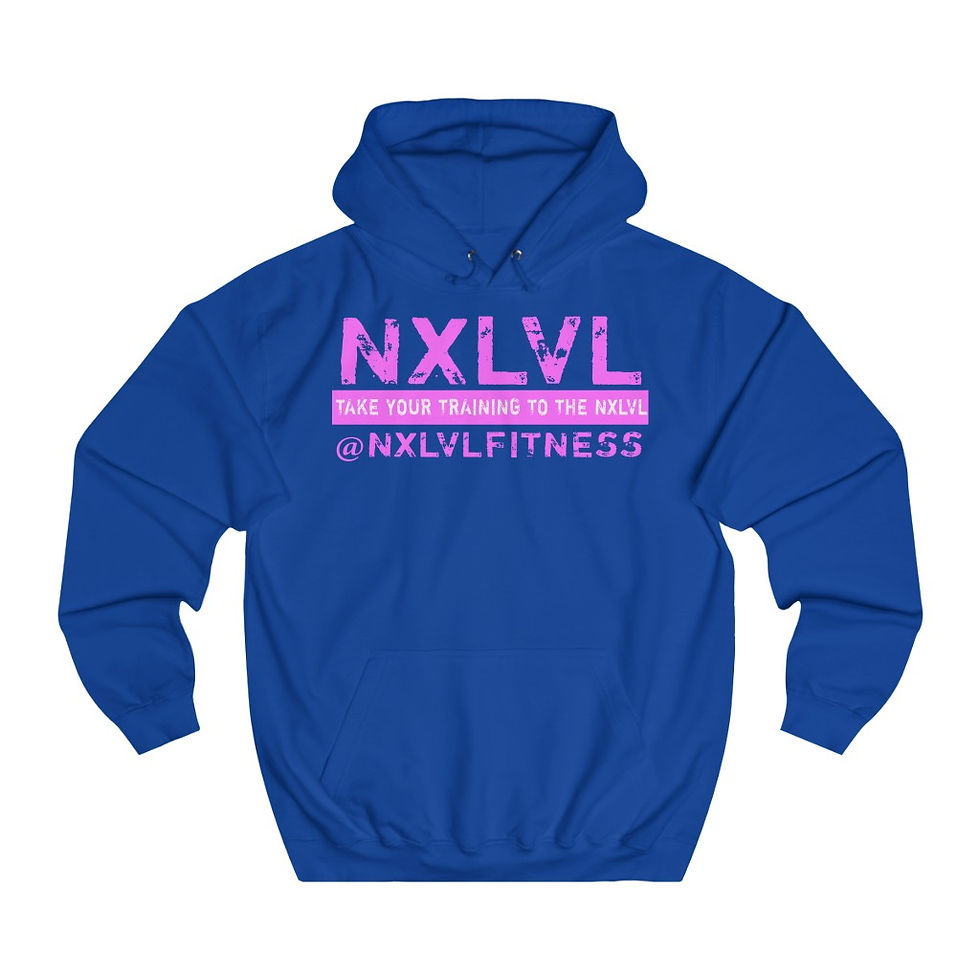 Thumbnail: NXLVL Pink Logo Unisex College Hoodie