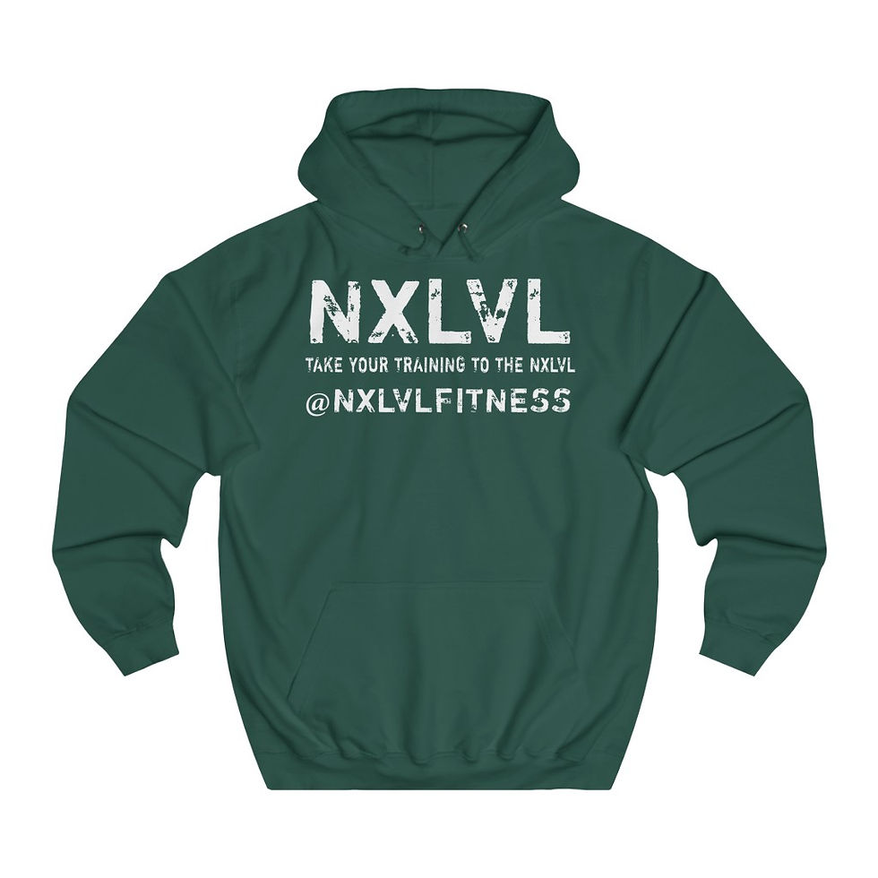 Thumbnail: NXLVL White Logo Unisex College Hoodie