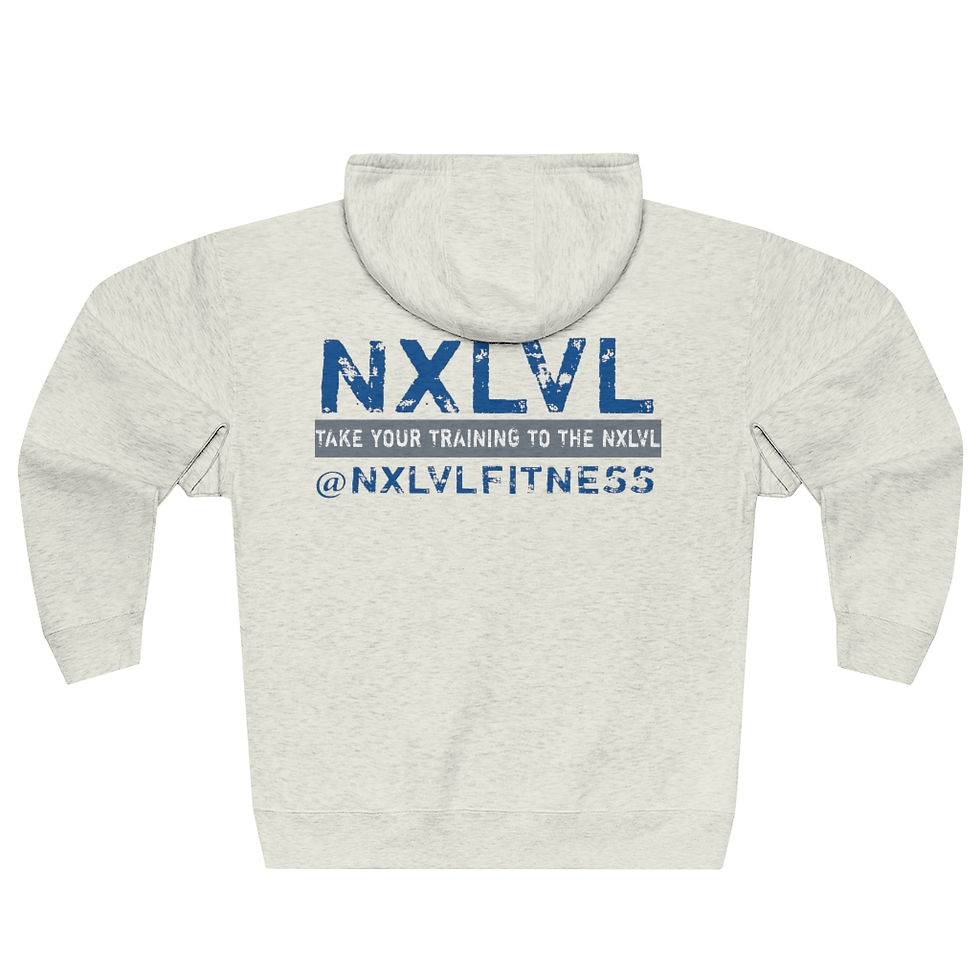 Thumbnail: NXLVL Blue Unisex Premium Full Zip Hoodie