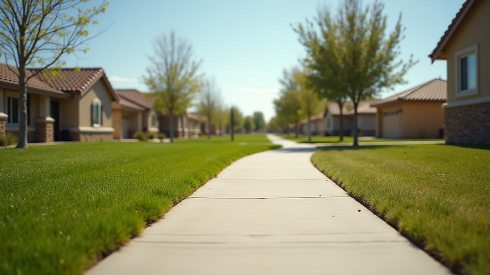 Eye-level view of a community park in Jurupa Valley