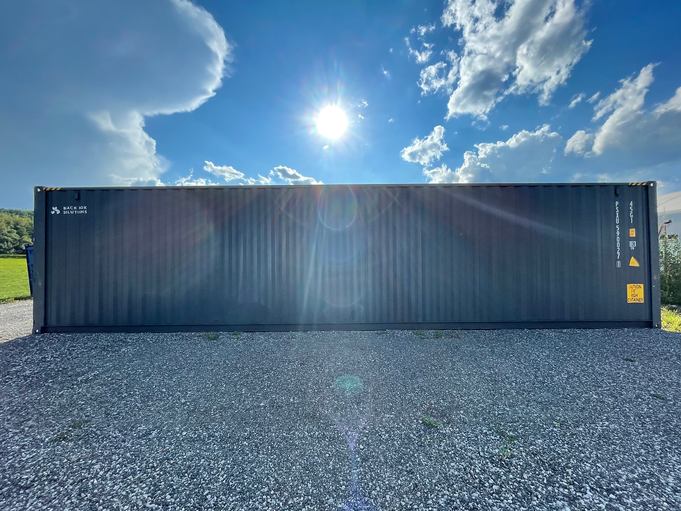 Seecontainer 40ft. HC first trip