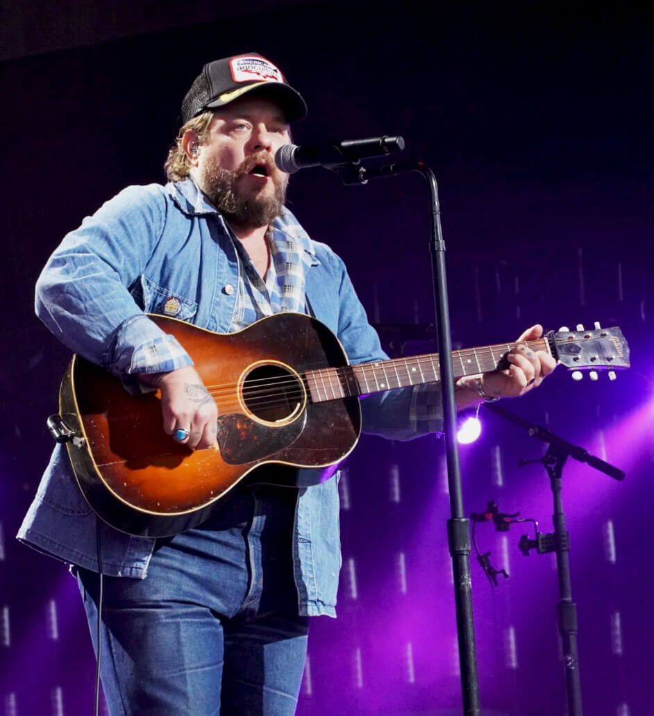 Nathaniel Rateliff, whose rose to popularity with his rollicking band The Night Sweats, became Farm Aid's newest musician Board member this past February. A Farm Aid Festival regular since 2016, Rateliff performed his first solo set at the 2026 concert in Virginia Beach, Virginia. Photo by Bob Benenson