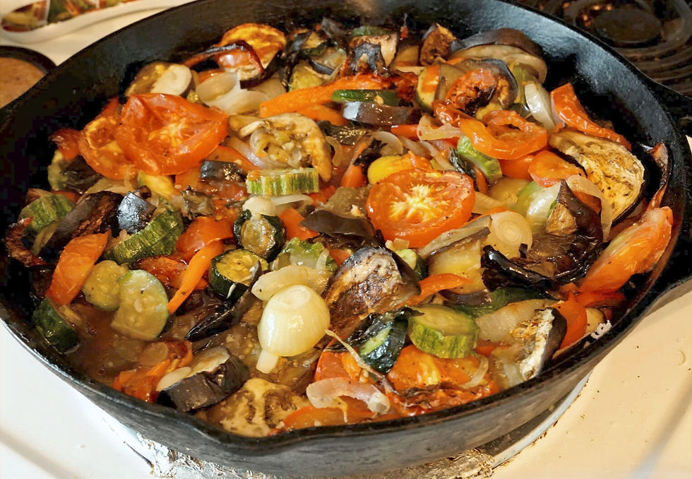 Oven-baked ratatouille