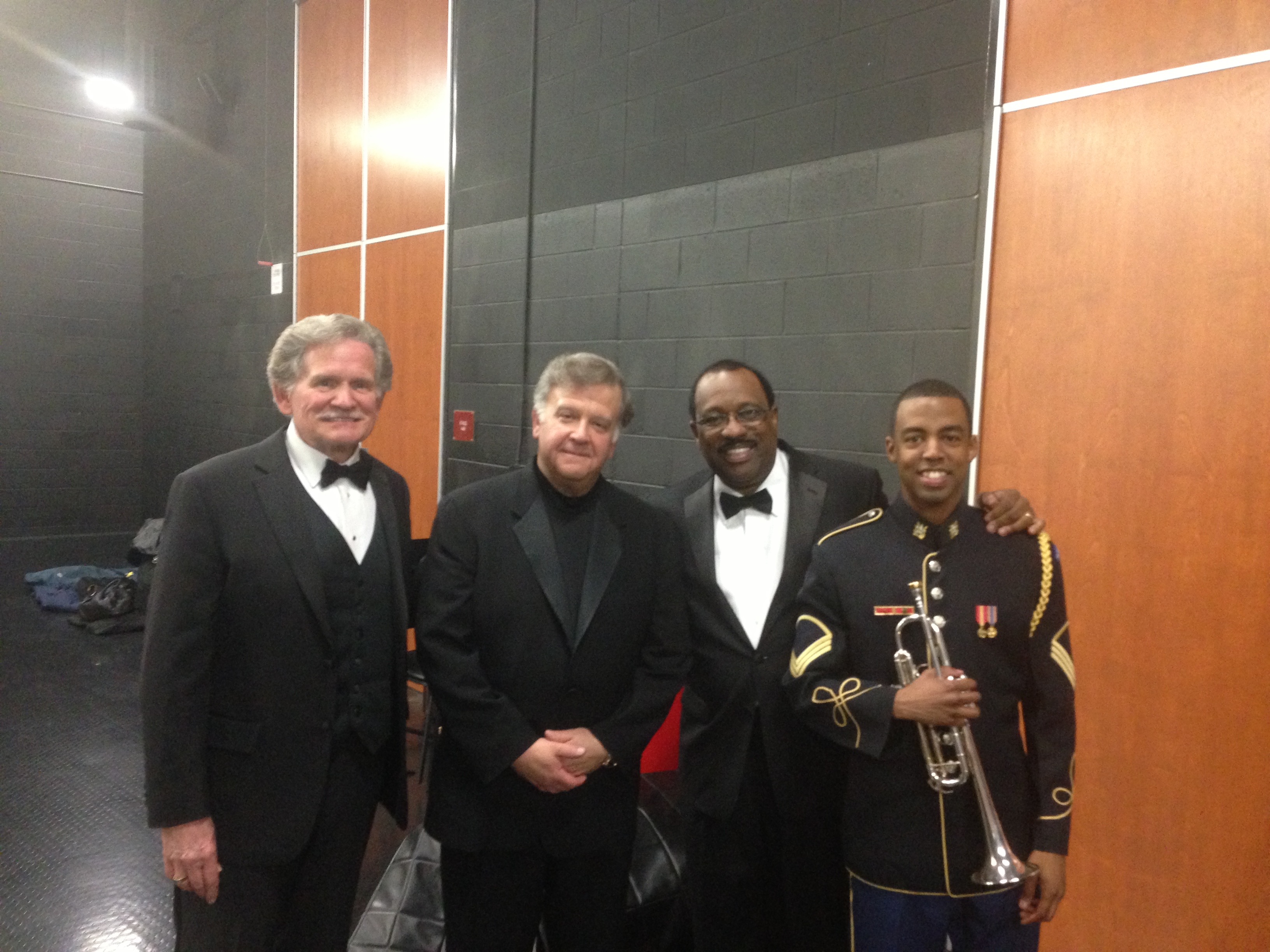 Backstage at the Premiere Concert