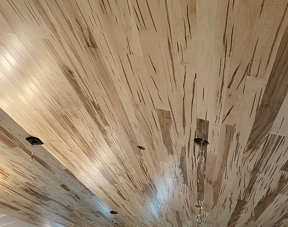 Ambrosia Maple, Accent Ceiling, Wormy Maple, Shiplap