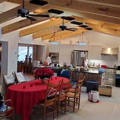 J.W.'s exposed rafter beams