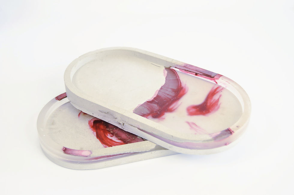 Thumbnail: Red Hybrid Oval Catch All Tray