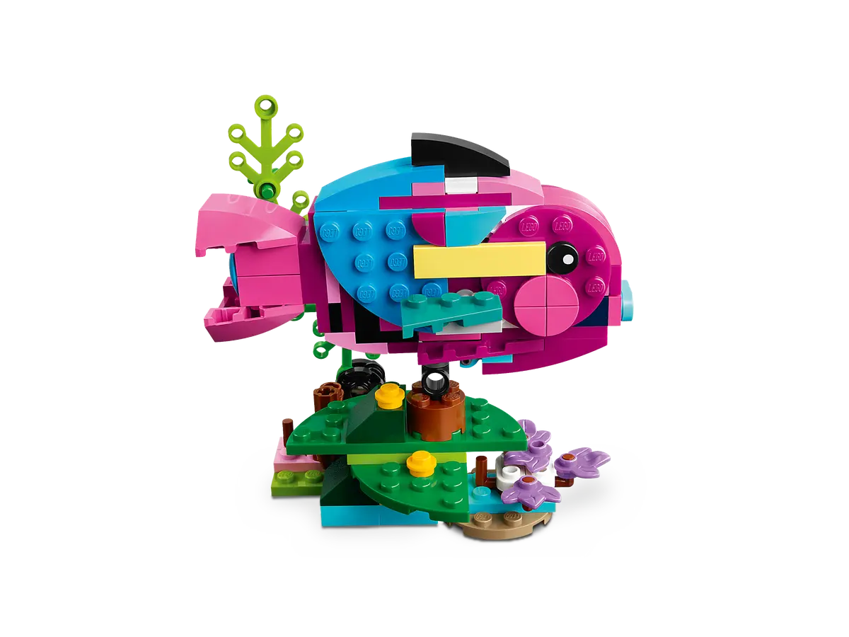 LEGO 31144 Exotischer pinkfarbener Papagei