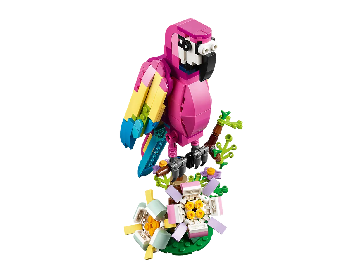 LEGO 31144 Exotischer pinkfarbener Papagei