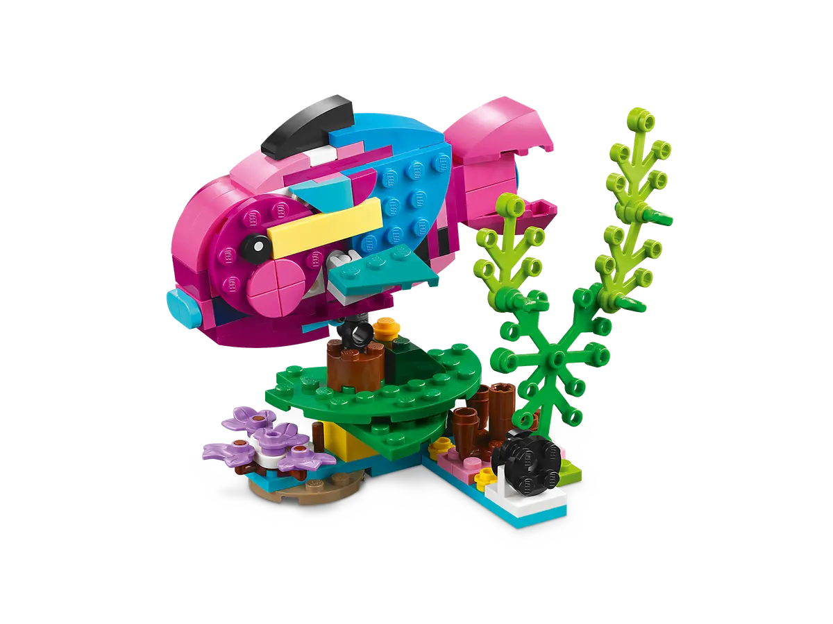 LEGO 31144 Exotischer pinkfarbener Papagei