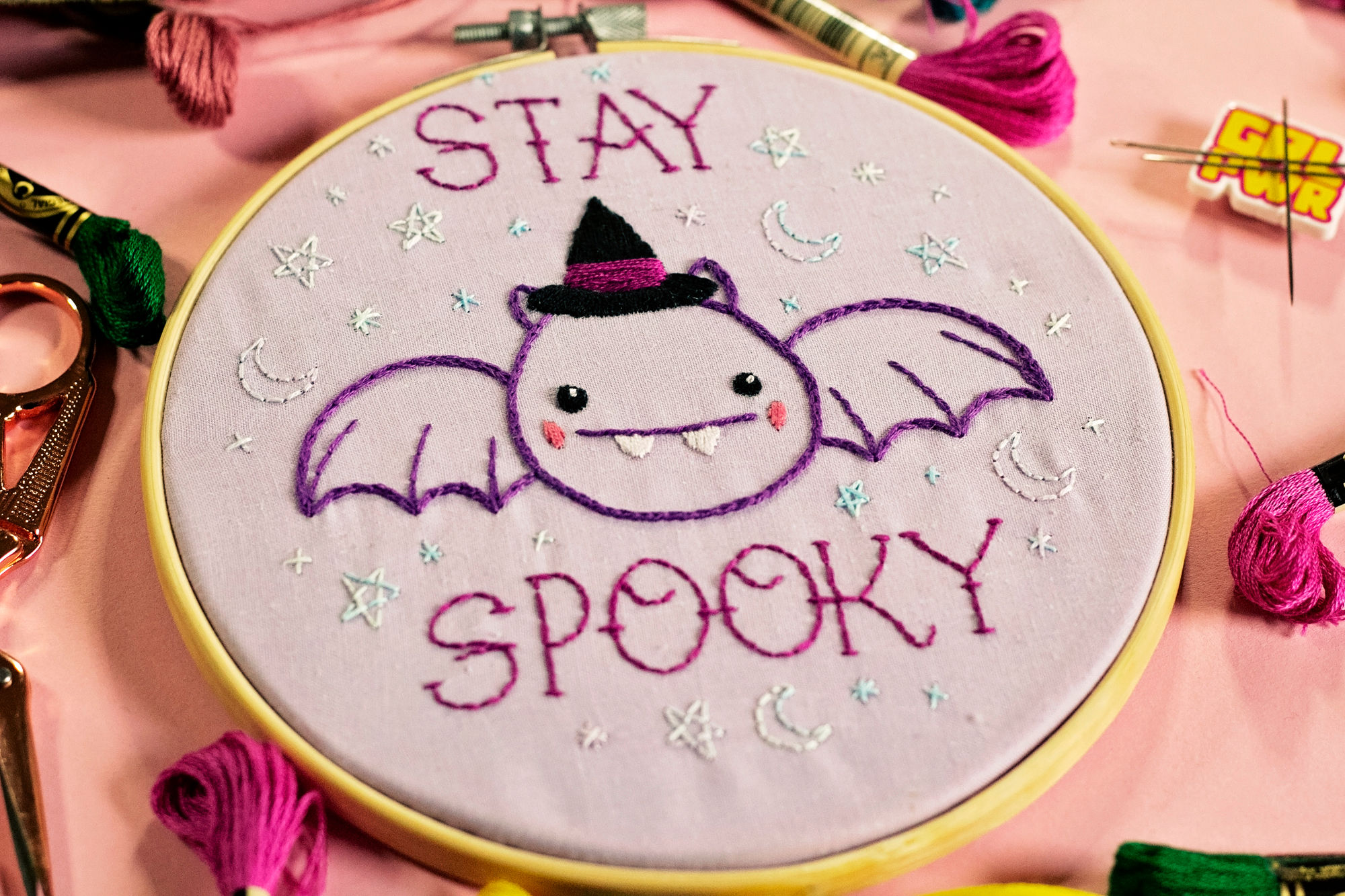 Stay Spooky Embroidery Pattern