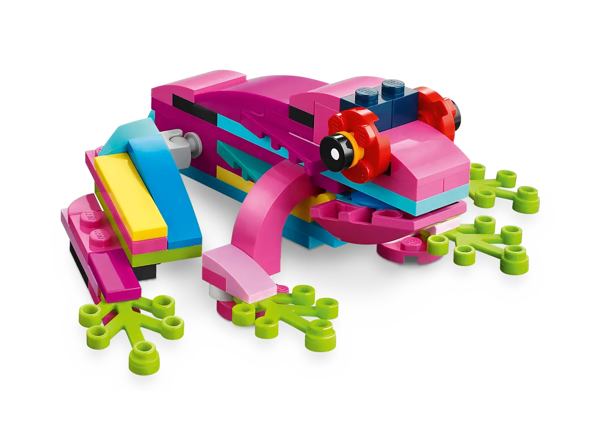 LEGO 31144 Exotischer pinkfarbener Papagei