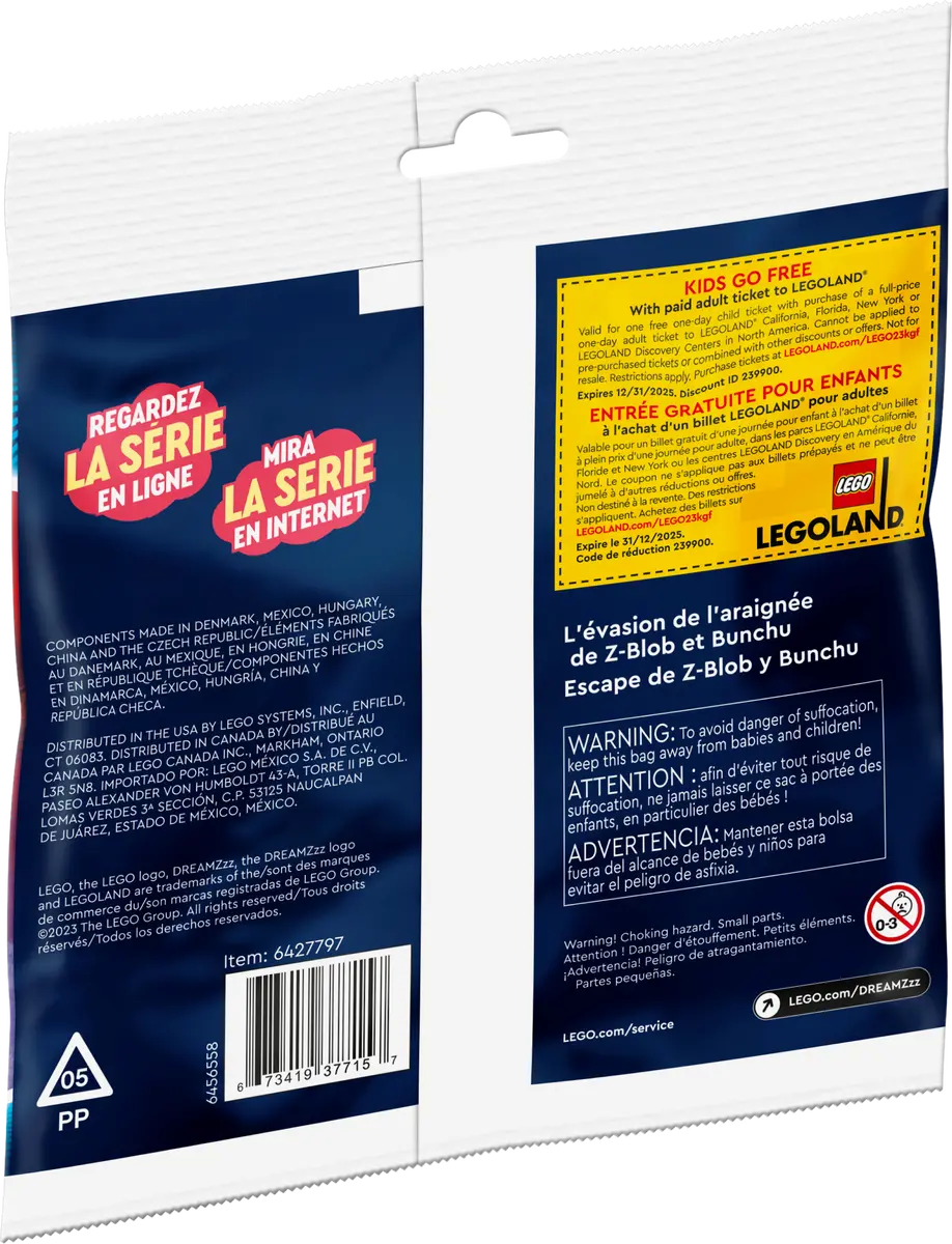 LEGO 60636 Z-Blobs und Bunchus Flucht vor der Spinne