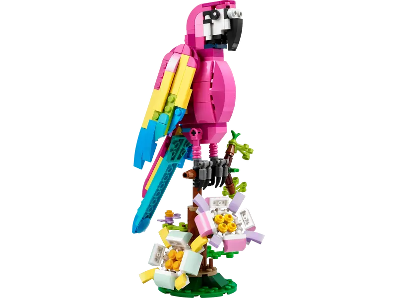 LEGO 31144 Exotischer pinkfarbener Papagei