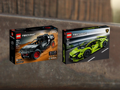 Neue LEGO Technic 2023 Fahrzeuge: Audi RS Q e-tron (42160) und Lamborghini Huracán Tecnica (42161)