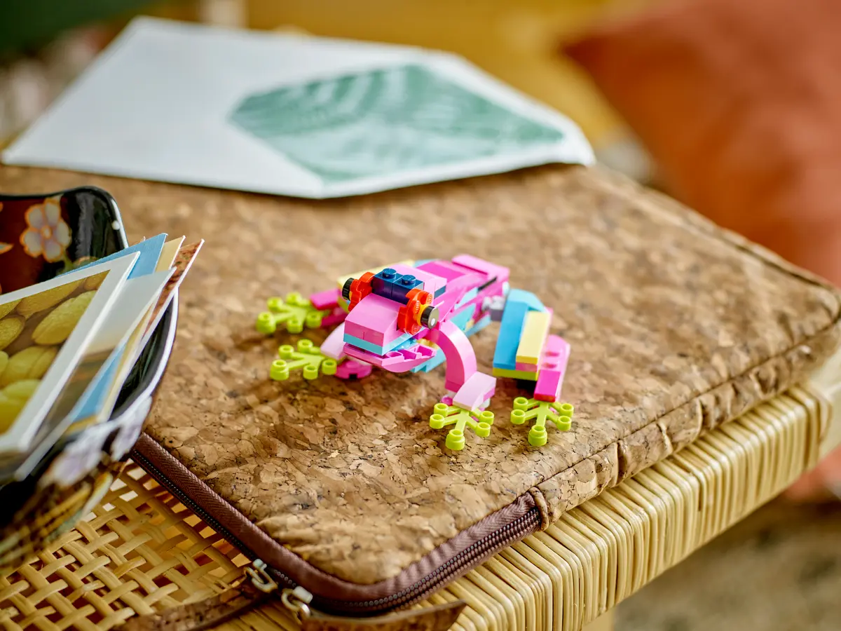 LEGO 31144 Exotischer pinkfarbener Papagei