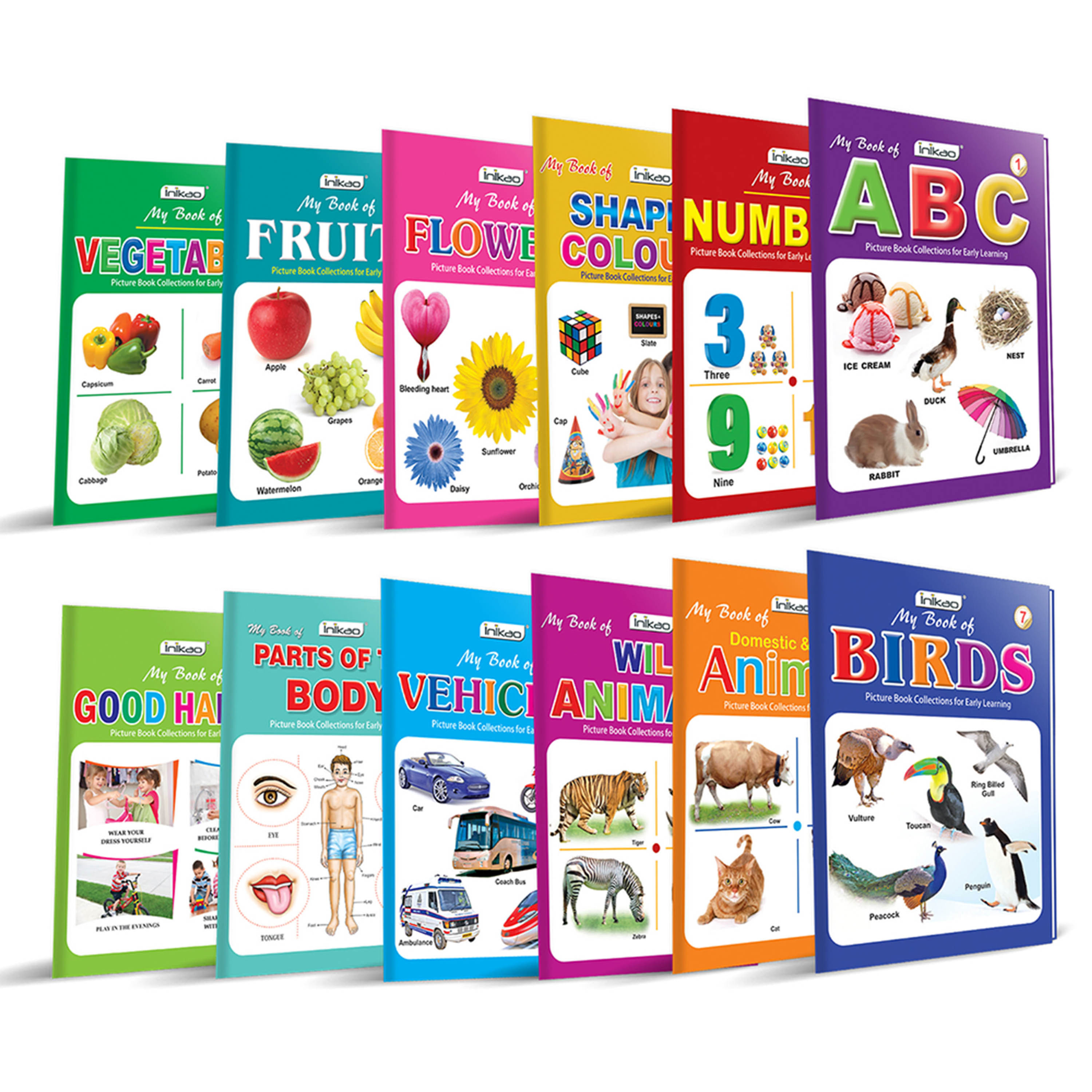 Picture Books Collection for Early Learning (Set of 12) [Cards] E C Axus