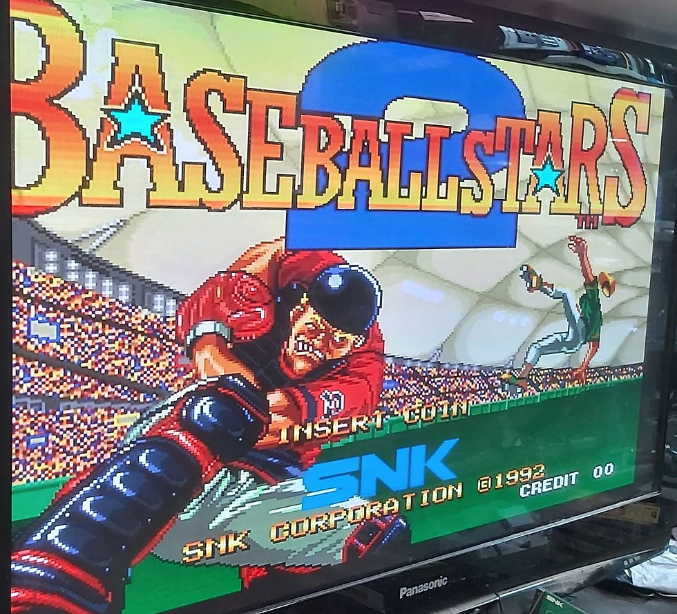 Baseball Stars 2 Original with Marquee and Box arcade game