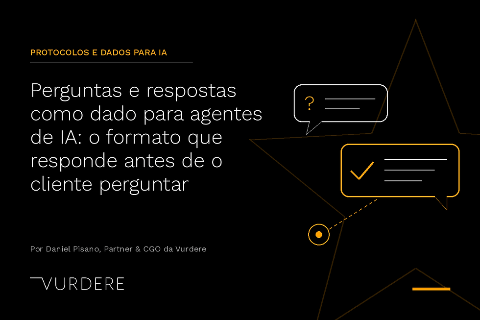 Perguntas e respostas como dado para agentes de IA: o formato que responde antes de o cliente perguntar