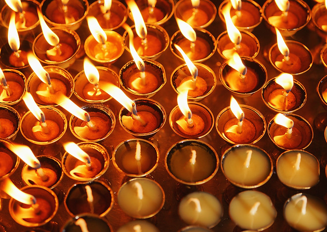 Velas do Templo