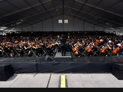 Inolvidable presentación de Orquesta Monumental Metropolitana en el Zócalo