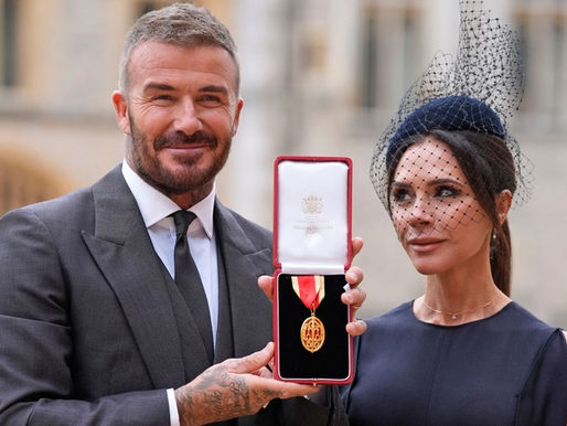 Nombra el rey Carlos de Inglaterra a David Beckham caballero británico