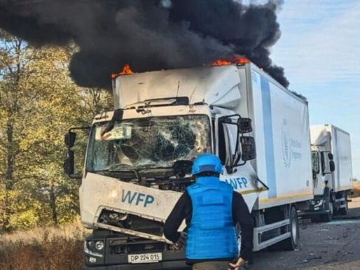 Atacan convoy de la ONU con drones en Ucrania