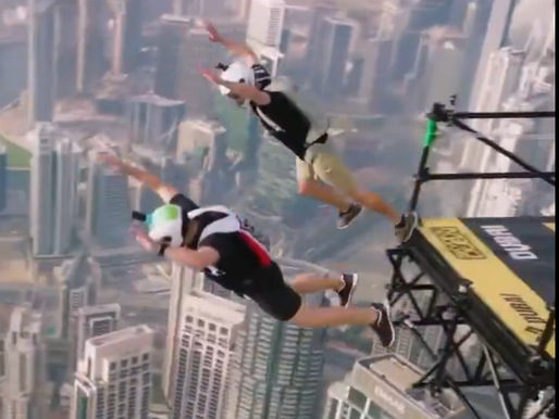 Príncipe heredero de Dubái salta desde el rascacielos más alto del mundo