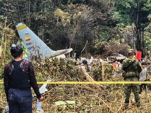 Chocó con árboles antes de estrellarse el avión militar colombiano en putumayo