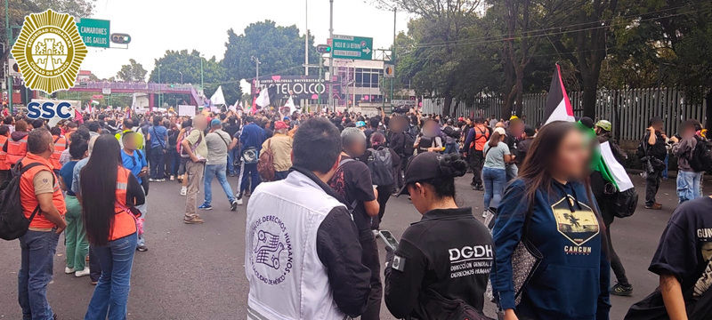 Pocos incidentes durante la marcha del 2 de Octubre