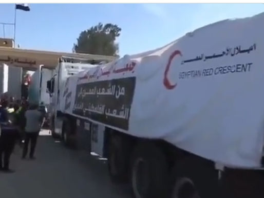 Denuncian que siguen entrando muy pocos camiones con ayuda en Gaza