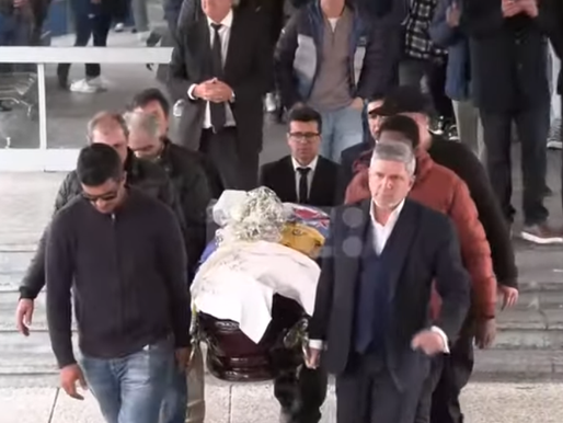 Emotivo sepelio de futbolista uruguayo Manuel Izquierdo