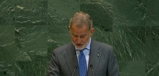 Que paren la masacre en Gaza, demanda rey de España en Naciones Unidas