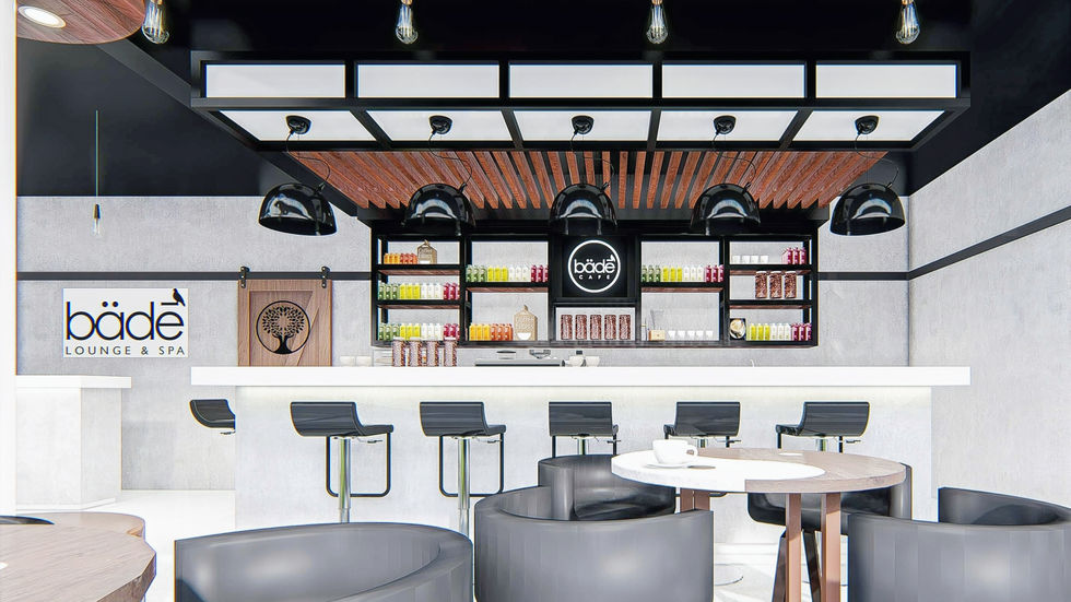 Counter of Bade Lounge and Spa in Quezon CIty, Philippines