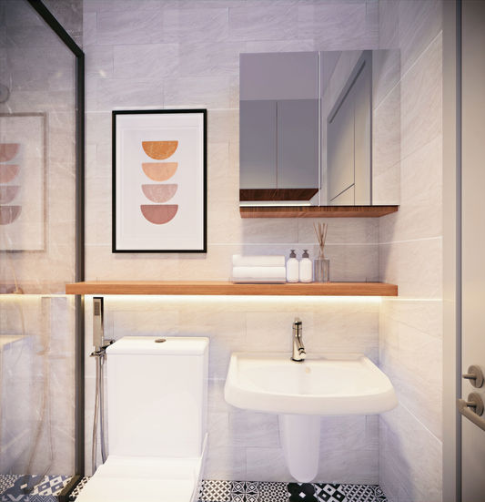 Restroom of Panglao Oasis Condo Unit in Taguig City, Philippines