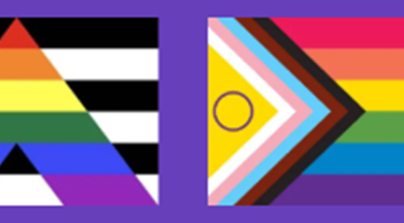 Progress Pride Flag and the Straight Ally Flag