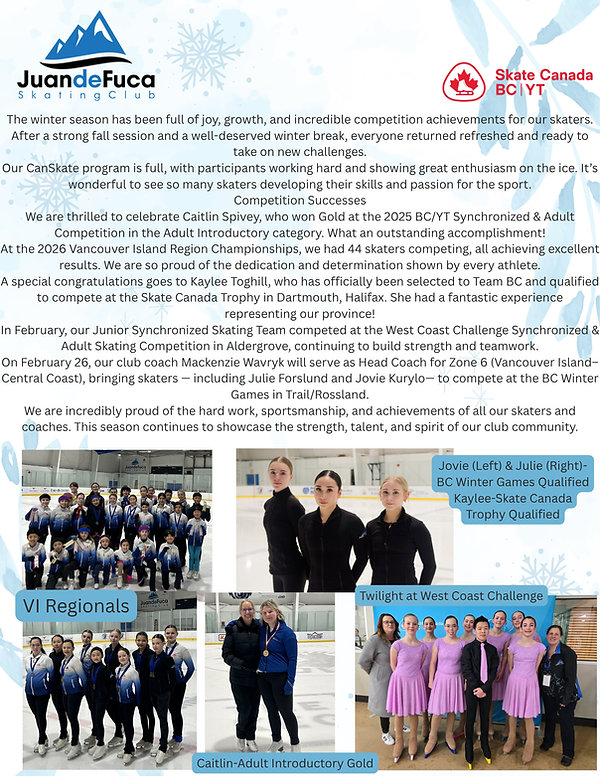 The winter season has been full of joy, growth, and incredible competition achievements fo