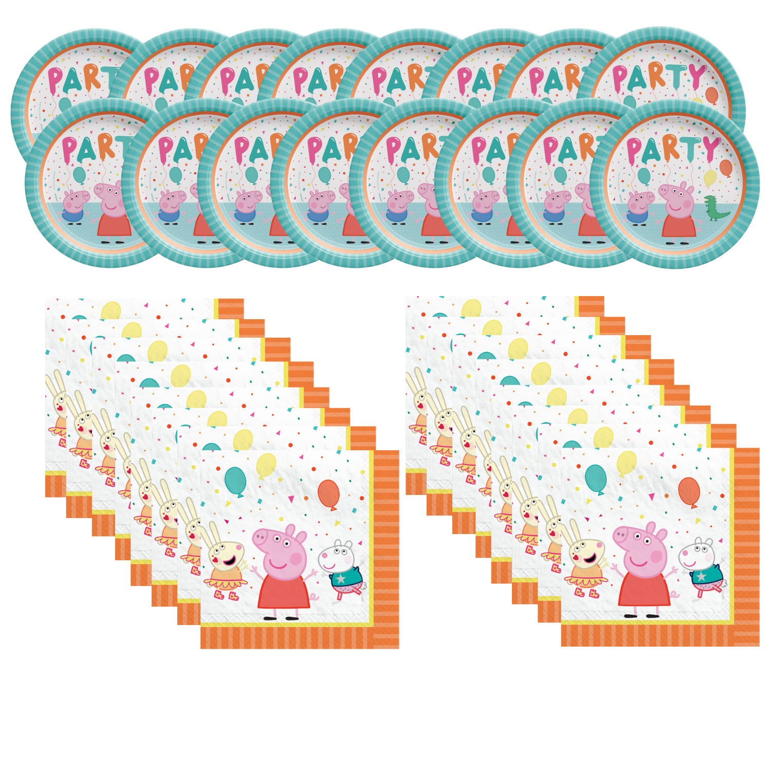 Peppa Pig Party Basic Value Pack for 16 Guests