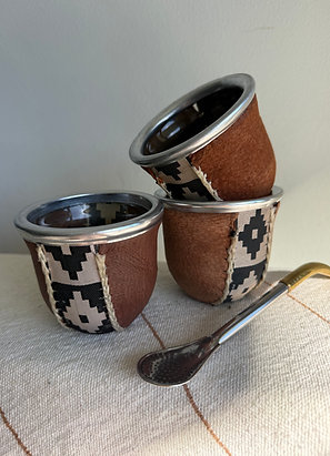 Grandma’s glass & leather