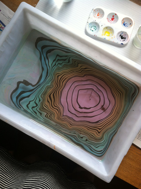 Suminagashi marbling tray