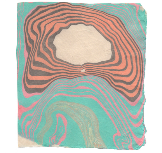 suminagashi marbling print