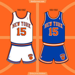 New York Knicks 1991-1992 Home and Road Jersey