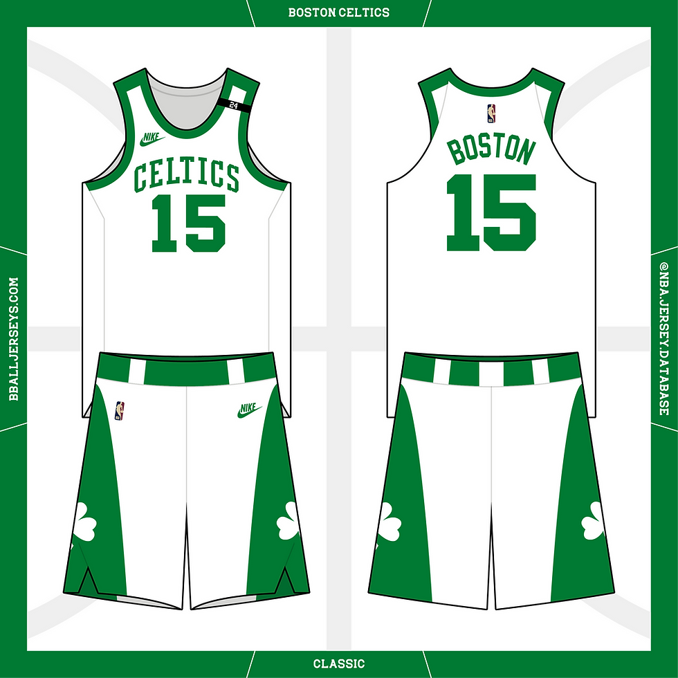 Boston Celtics Classic jersey with a stripe to honor Sam Jones. First worn on January 8, 2022.
