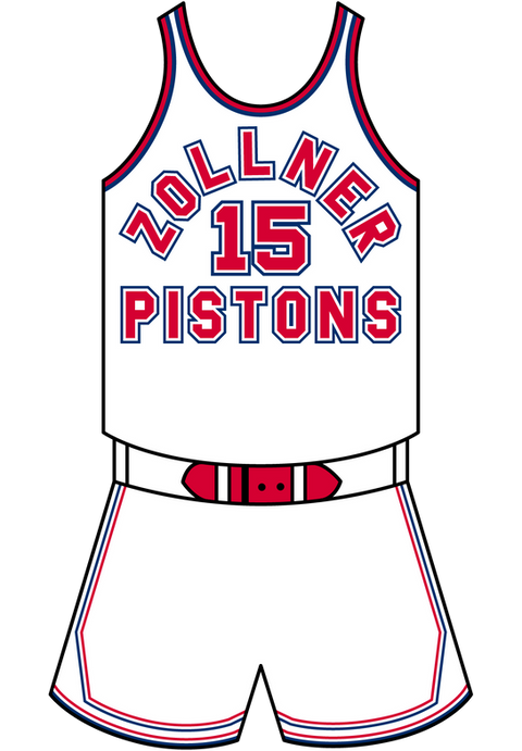 Fort Wayne Zollner Pistons Jersey History