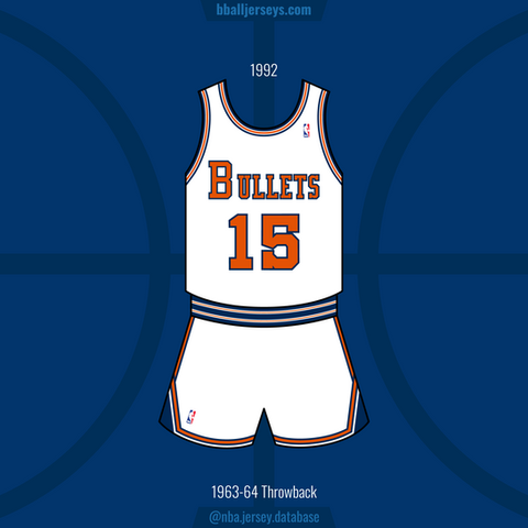 Wizards A01_Washington Bullets 1992 Classic