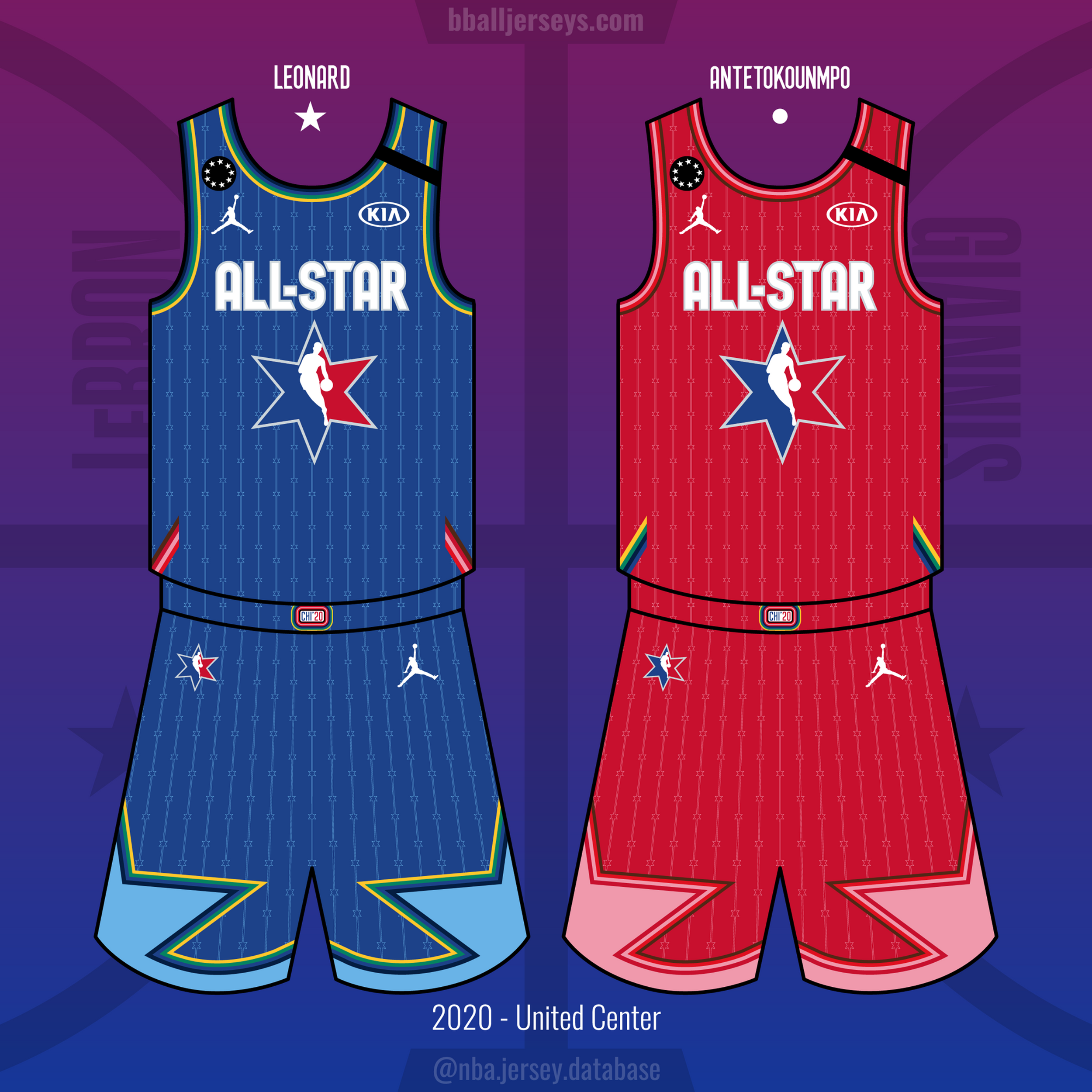all star game 2020 jerseys