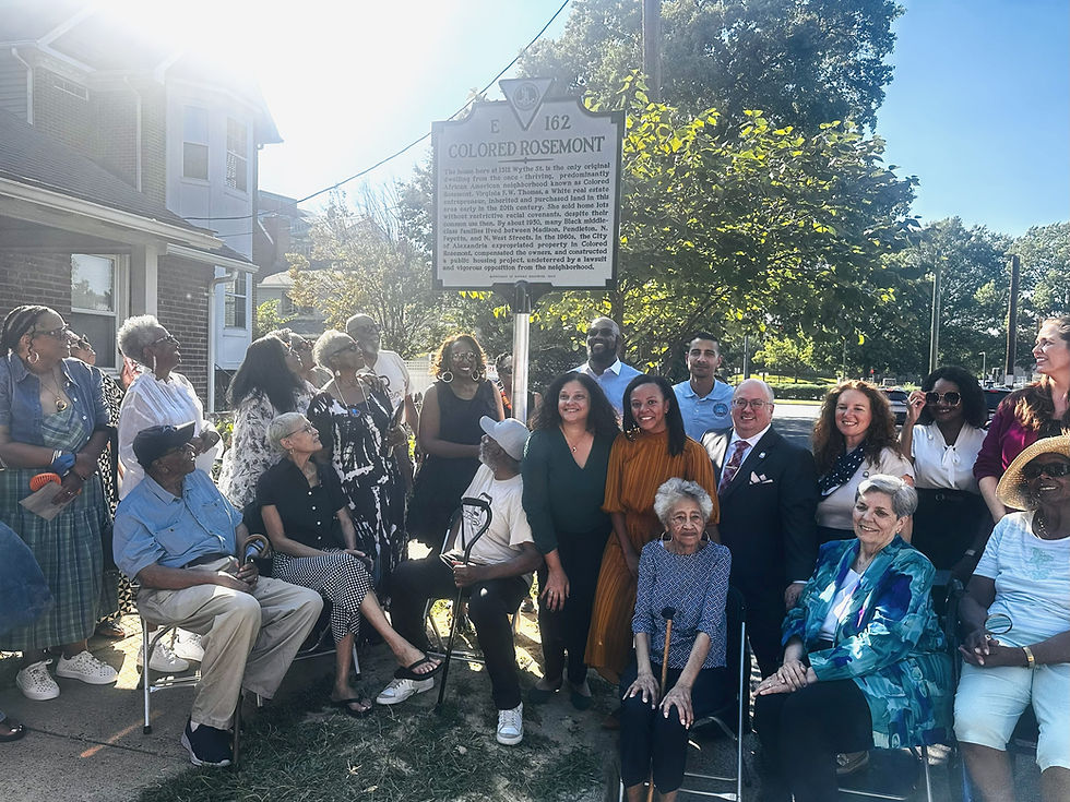 Colored Rosemont, Historic marker honors legacy of resilience.
