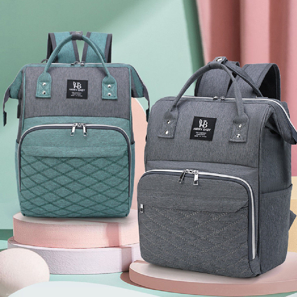 Large Capacity USB Rechargeable Oxford Baby Diaper Bag